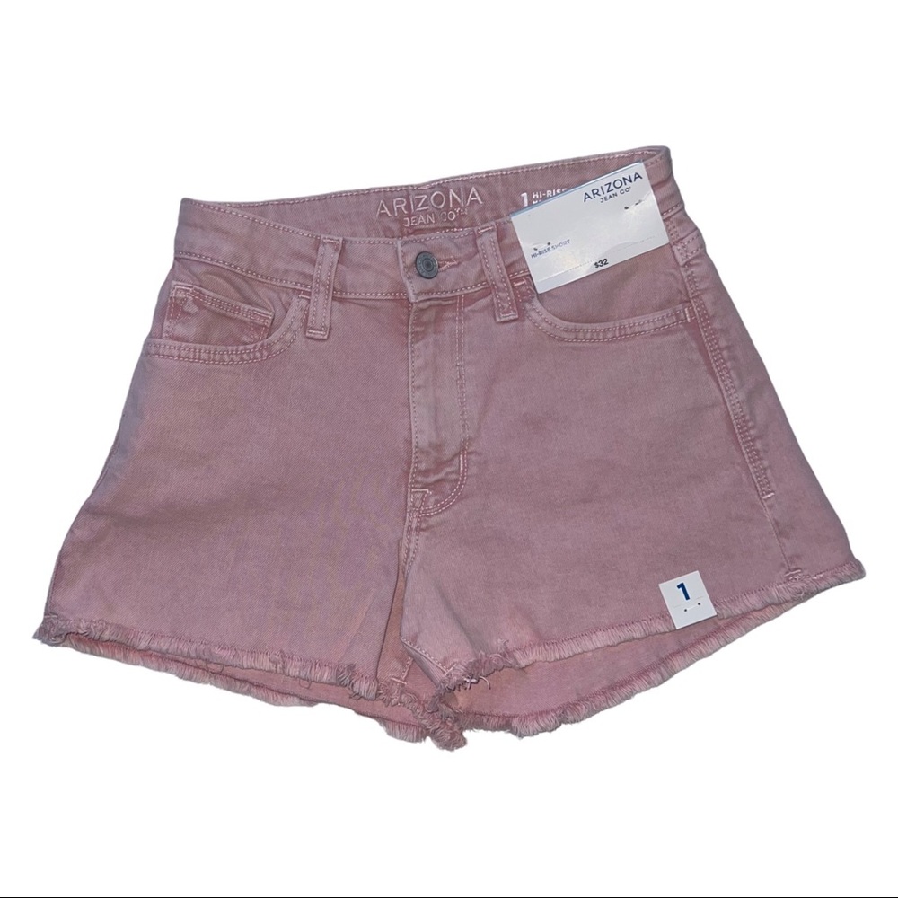 high rise jean shorts